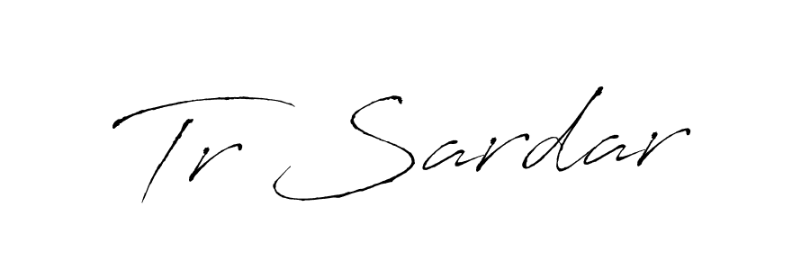 Design your own signature with our free online signature maker. With this signature software, you can create a handwritten (Antro_Vectra) signature for name Tr Sardar. Tr Sardar signature style 6 images and pictures png