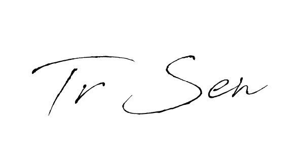 Design your own signature with our free online signature maker. With this signature software, you can create a handwritten (Antro_Vectra) signature for name Tr Sen. Tr Sen signature style 6 images and pictures png