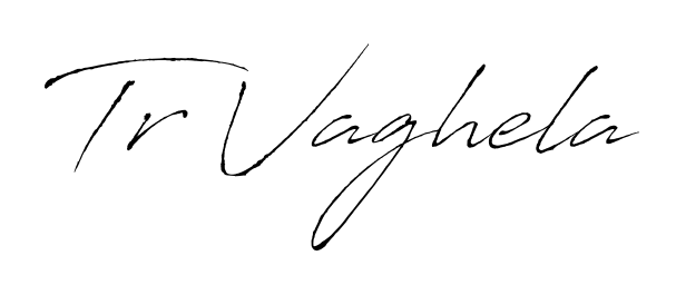The Antro_Vectra typeface gives name Tr Vaghela a refined look. Suitable for certificates, diplomas, and official verification. Tr Vaghela signature style 6 images and pictures png