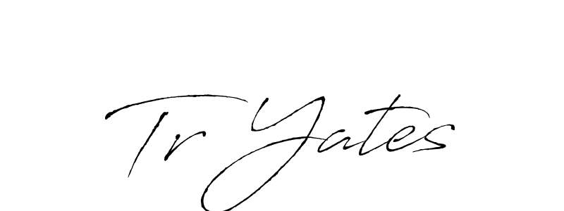 Tr Yates stylish signature style. Best Handwritten Sign (Antro_Vectra) for my name. Handwritten Signature Collection Ideas for my name Tr Yates. Tr Yates signature style 6 images and pictures png