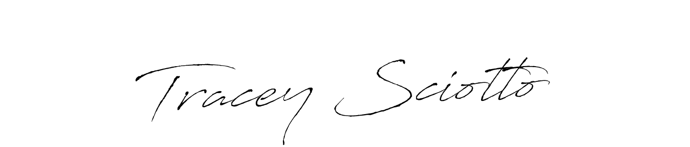 Make a beautiful signature design for name Tracey Sciotto. With this signature (Antro_Vectra) style, you can create a handwritten signature for free. Tracey Sciotto signature style 6 images and pictures png