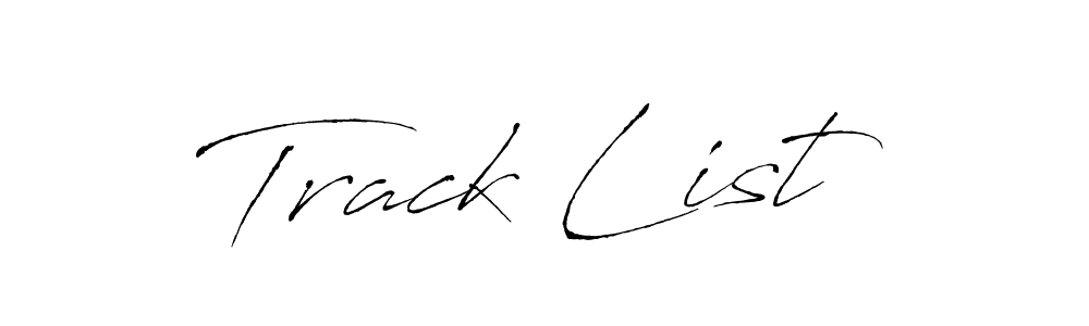 How to make Track List name signature. Use Antro_Vectra style for creating short signs online. This is the latest handwritten sign. Track List signature style 6 images and pictures png