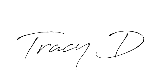 Design your own signature with our free online signature maker. With this signature software, you can create a handwritten (Antro_Vectra) signature for name Tracy D. Tracy D signature style 6 images and pictures png