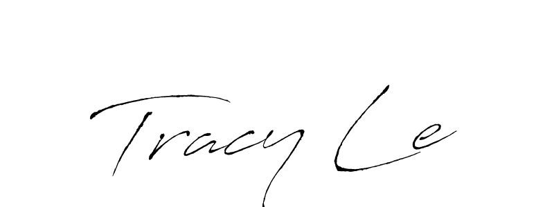 How to make Tracy Le name signature. Use Antro_Vectra style for creating short signs online. This is the latest handwritten sign. Tracy Le signature style 6 images and pictures png