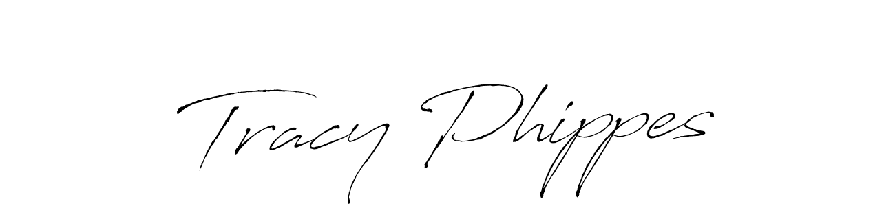 Tracy Phippes stylish signature style. Best Handwritten Sign (Antro_Vectra) for my name. Handwritten Signature Collection Ideas for my name Tracy Phippes. Tracy Phippes signature style 6 images and pictures png