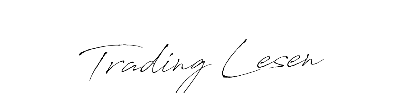 Trading Lesen stylish signature style. Best Handwritten Sign (Antro_Vectra) for my name. Handwritten Signature Collection Ideas for my name Trading Lesen. Trading Lesen signature style 6 images and pictures png