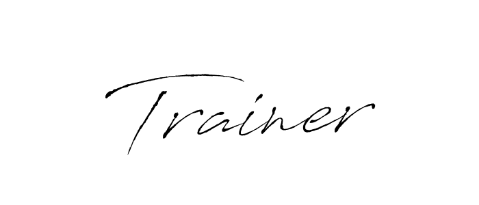 It looks lik you need a new signature style for name Trainer. Design unique handwritten (Antro_Vectra) signature with our free signature maker in just a few clicks. Trainer signature style 6 images and pictures png