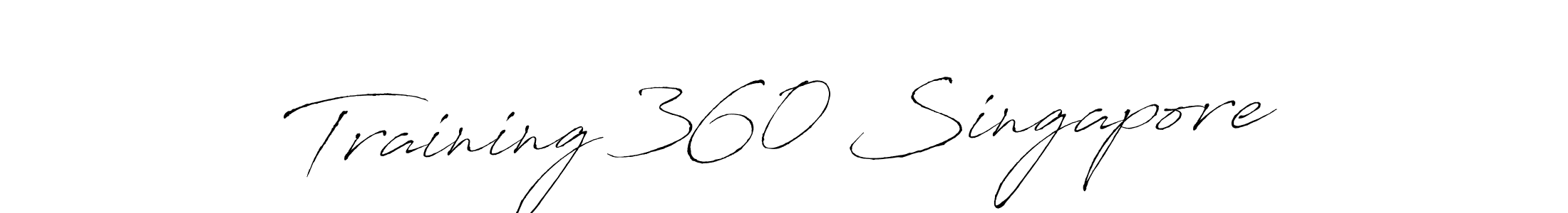 Use a signature maker to create a handwritten signature online. With this signature software, you can design (Antro_Vectra) your own signature for name Training 360 Singapore. Training 360 Singapore signature style 6 images and pictures png