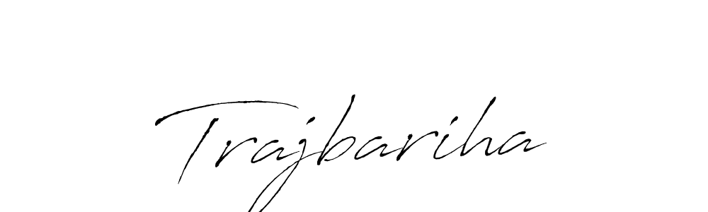 Trajbariha stylish signature style. Best Handwritten Sign (Antro_Vectra) for my name. Handwritten Signature Collection Ideas for my name Trajbariha. Trajbariha signature style 6 images and pictures png