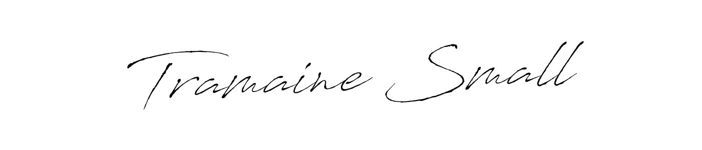 Tramaine Small stylish signature style. Best Handwritten Sign (Antro_Vectra) for my name. Handwritten Signature Collection Ideas for my name Tramaine Small. Tramaine Small signature style 6 images and pictures png