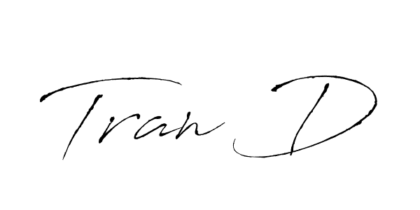 Antro_Vectra is a professional signature style that is perfect for those who want to add a touch of class to their signature. It is also a great choice for those who want to make their signature more unique. Get Tran D name to fancy signature for free. Tran D signature style 6 images and pictures png