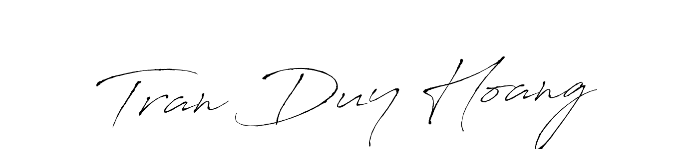 Tran Duy Hoang stylish signature style. Best Handwritten Sign (Antro_Vectra) for my name. Handwritten Signature Collection Ideas for my name Tran Duy Hoang. Tran Duy Hoang signature style 6 images and pictures png