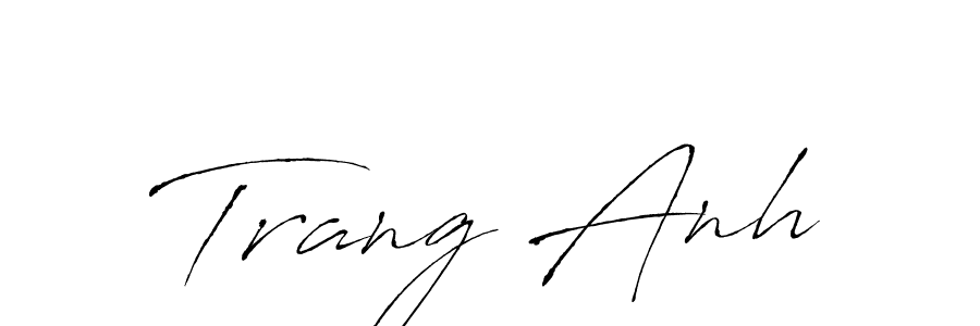 Create a beautiful signature design for name Trang Anh. With this signature (Antro_Vectra) fonts, you can make a handwritten signature for free. Trang Anh signature style 6 images and pictures png