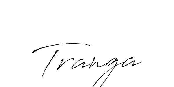 You should practise on your own different ways (Antro_Vectra) to write your name (Tranga) in signature. don't let someone else do it for you. Tranga signature style 6 images and pictures png