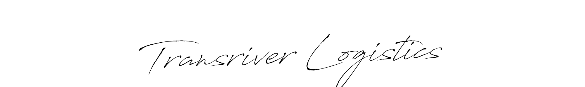 Use a signature maker to create a handwritten signature online. With this signature software, you can design (Antro_Vectra) your own signature for name Transriver Logistics. Transriver Logistics signature style 6 images and pictures png