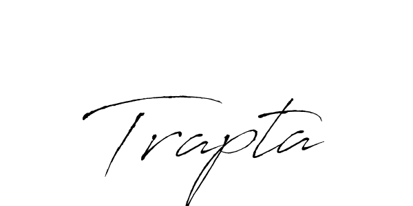 You should practise on your own different ways (Antro_Vectra) to write your name (Trapta) in signature. don't let someone else do it for you. Trapta signature style 6 images and pictures png