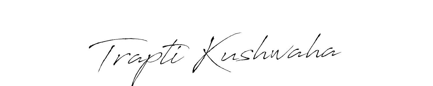 You should practise on your own different ways (Antro_Vectra) to write your name (Trapti Kushwaha) in signature. don't let someone else do it for you. Trapti Kushwaha signature style 6 images and pictures png