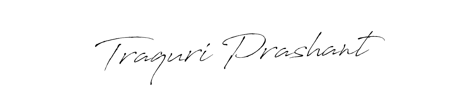 Antro_Vectra is a professional signature style that is perfect for those who want to add a touch of class to their signature. It is also a great choice for those who want to make their signature more unique. Get Traquri Prashant name to fancy signature for free. Traquri Prashant signature style 6 images and pictures png