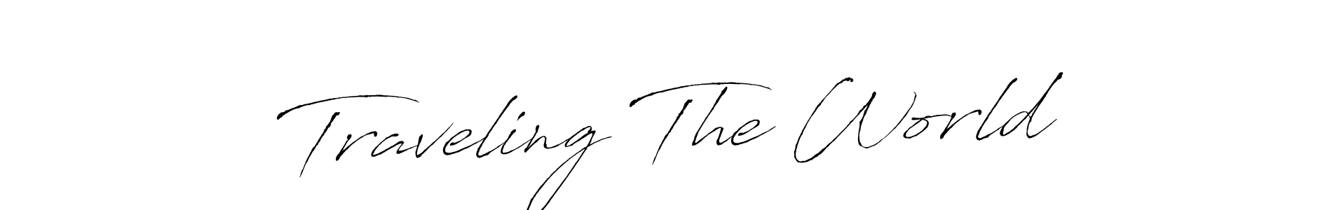 How to Draw Traveling The World signature style? Antro_Vectra is a latest design signature styles for name Traveling The World. Traveling The World signature style 6 images and pictures png