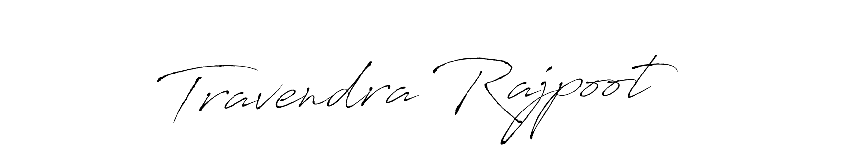 Make a beautiful signature design for name Travendra Rajpoot. With this signature (Antro_Vectra) style, you can create a handwritten signature for free. Travendra Rajpoot signature style 6 images and pictures png