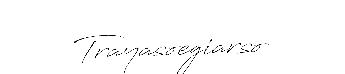 Also we have Trayasoegiarso name is the best signature style. Create professional handwritten signature collection using Antro_Vectra autograph style. Trayasoegiarso signature style 6 images and pictures png