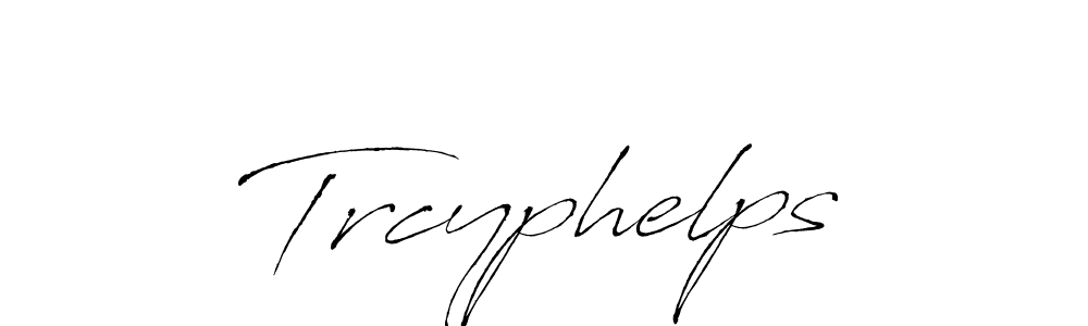 How to make Trcyphelps name signature. Use Antro_Vectra style for creating short signs online. This is the latest handwritten sign. Trcyphelps signature style 6 images and pictures png