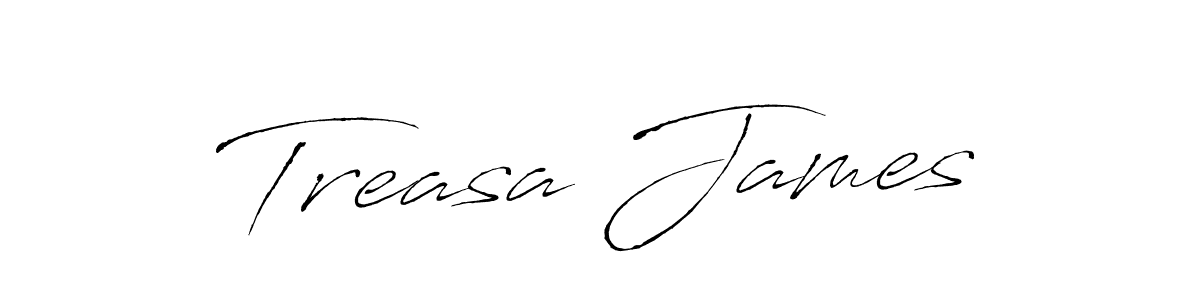 Treasa James stylish signature style. Best Handwritten Sign (Antro_Vectra) for my name. Handwritten Signature Collection Ideas for my name Treasa James. Treasa James signature style 6 images and pictures png