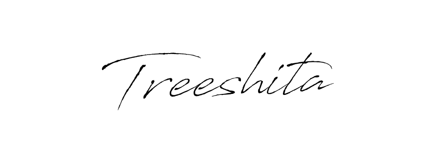 Use a signature maker to create a handwritten signature online. With this signature software, you can design (Antro_Vectra) your own signature for name Treeshita. Treeshita signature style 6 images and pictures png