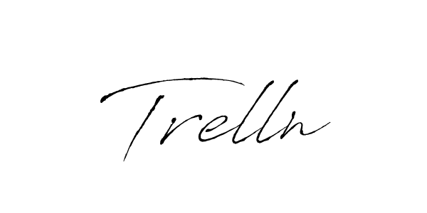 Use a signature maker to create a handwritten signature online. With this signature software, you can design (Antro_Vectra) your own signature for name Trelln. Trelln signature style 6 images and pictures png