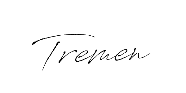 How to make Tremen name signature. Use Antro_Vectra style for creating short signs online. This is the latest handwritten sign. Tremen signature style 6 images and pictures png