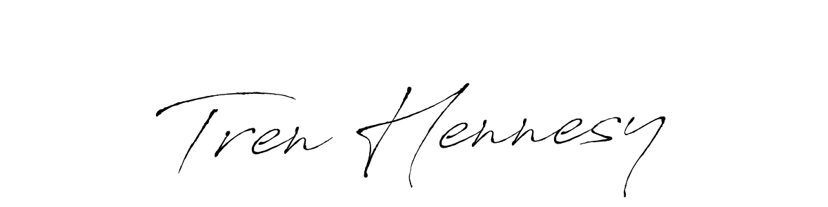 Create a beautiful signature design for name Tren Hennesy. With this signature (Antro_Vectra) fonts, you can make a handwritten signature for free. Tren Hennesy signature style 6 images and pictures png