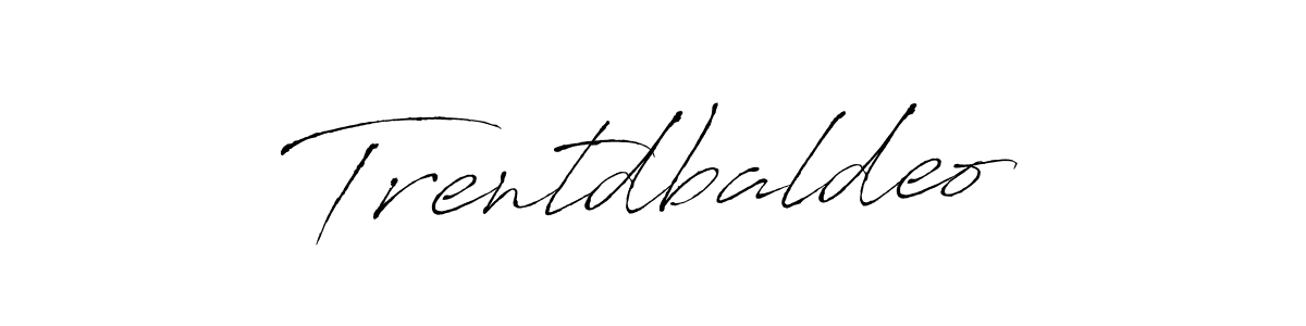 How to make Trentdbaldeo name signature. Use Antro_Vectra style for creating short signs online. This is the latest handwritten sign. Trentdbaldeo signature style 6 images and pictures png