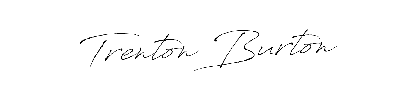 Trenton Burton stylish signature style. Best Handwritten Sign (Antro_Vectra) for my name. Handwritten Signature Collection Ideas for my name Trenton Burton. Trenton Burton signature style 6 images and pictures png