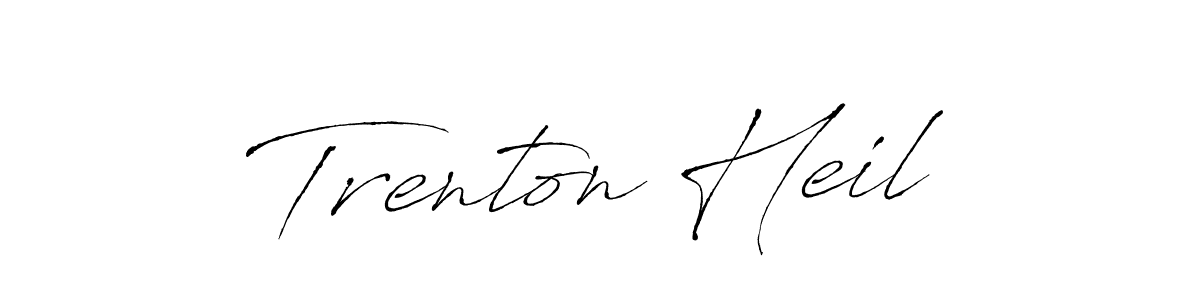 Similarly Antro_Vectra is the best handwritten signature design. Signature creator online .You can use it as an online autograph creator for name Trenton Heil. Trenton Heil signature style 6 images and pictures png