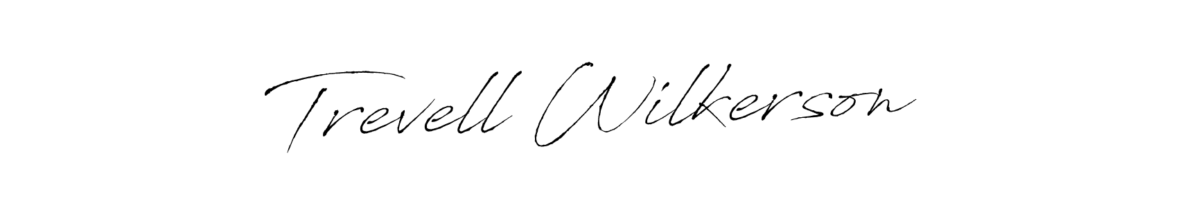 Make a beautiful signature design for name Trevell Wilkerson. With this signature (Antro_Vectra) style, you can create a handwritten signature for free. Trevell Wilkerson signature style 6 images and pictures png