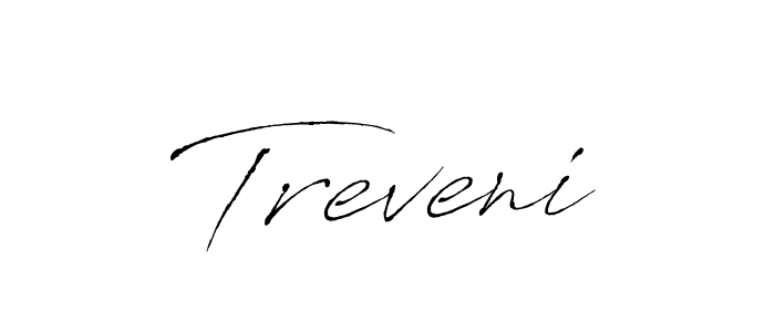 How to make Treveni signature? Antro_Vectra is a professional autograph style. Create handwritten signature for Treveni name. Treveni signature style 6 images and pictures png