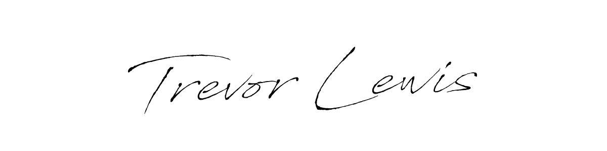 How to make Trevor Lewis name signature. Use Antro_Vectra style for creating short signs online. This is the latest handwritten sign. Trevor Lewis signature style 6 images and pictures png