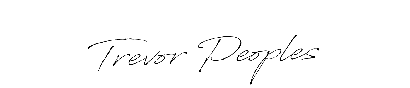 Create a beautiful signature design for name Trevor Peoples. With this signature (Antro_Vectra) fonts, you can make a handwritten signature for free. Trevor Peoples signature style 6 images and pictures png