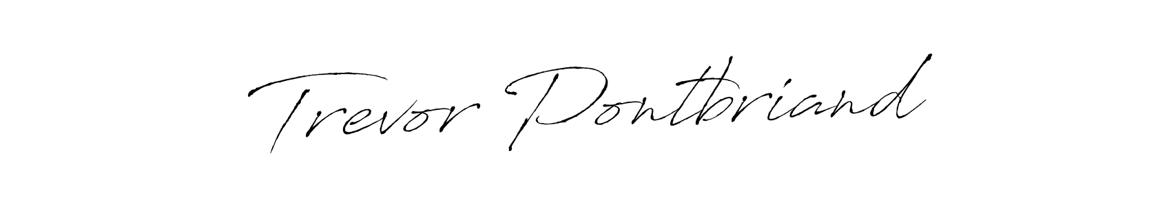 It looks lik you need a new signature style for name Trevor Pontbriand. Design unique handwritten (Antro_Vectra) signature with our free signature maker in just a few clicks. Trevor Pontbriand signature style 6 images and pictures png
