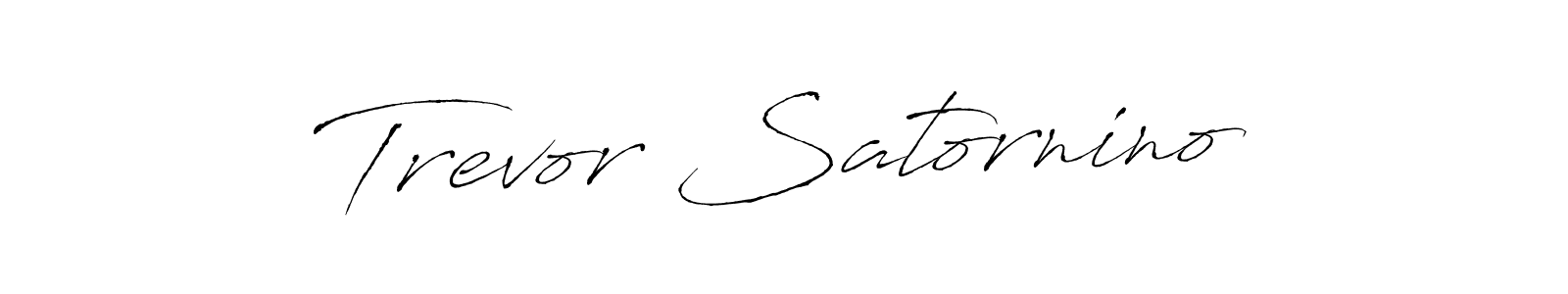 Trevor Satornino stylish signature style. Best Handwritten Sign (Antro_Vectra) for my name. Handwritten Signature Collection Ideas for my name Trevor Satornino. Trevor Satornino signature style 6 images and pictures png