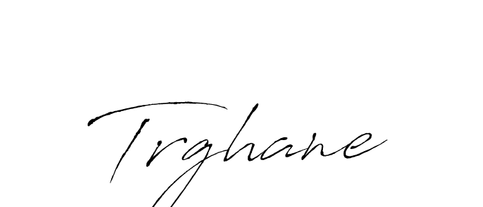 Make a beautiful signature design for name Trghane. With this signature (Antro_Vectra) style, you can create a handwritten signature for free. Trghane signature style 6 images and pictures png