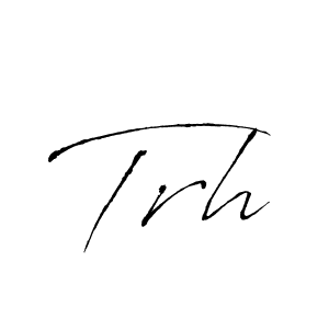 You should practise on your own different ways (Antro_Vectra) to write your name (Trh) in signature. don't let someone else do it for you. Trh signature style 6 images and pictures png