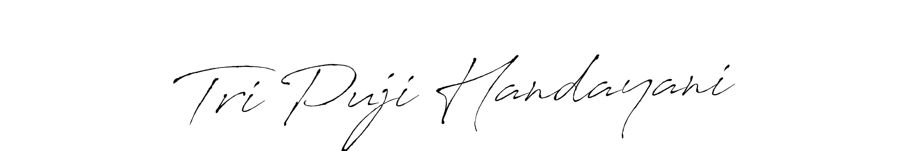 Use a signature maker to create a handwritten signature online. With this signature software, you can design (Antro_Vectra) your own signature for name Tri Puji Handayani. Tri Puji Handayani signature style 6 images and pictures png