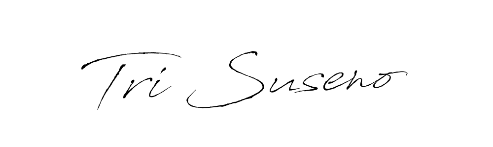 Design your own signature with our free online signature maker. With this signature software, you can create a handwritten (Antro_Vectra) signature for name Tri Suseno. Tri Suseno signature style 6 images and pictures png