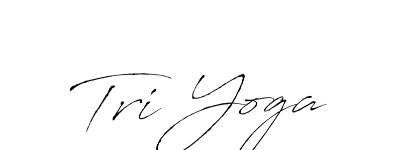 Make a beautiful signature design for name Tri Yoga. With this signature (Antro_Vectra) style, you can create a handwritten signature for free. Tri Yoga signature style 6 images and pictures png