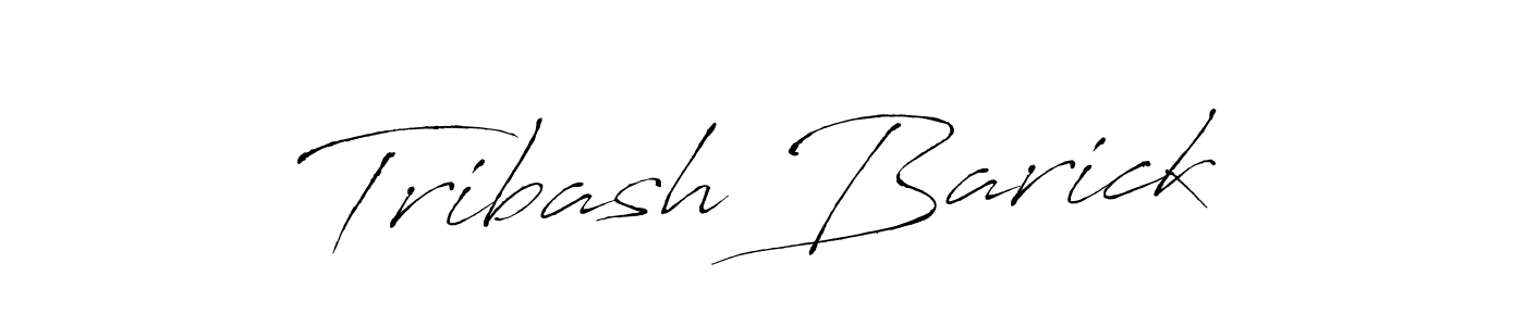 Create a beautiful signature design for name Tribash Barick. With this signature (Antro_Vectra) fonts, you can make a handwritten signature for free. Tribash Barick signature style 6 images and pictures png