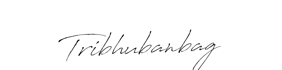 Use a signature maker to create a handwritten signature online. With this signature software, you can design (Antro_Vectra) your own signature for name Tribhubanbag. Tribhubanbag signature style 6 images and pictures png