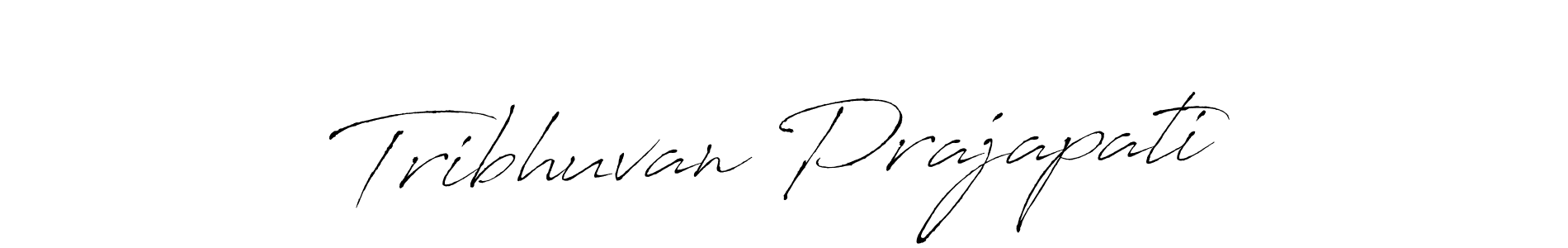 Make a beautiful signature design for name Tribhuvan Prajapati. With this signature (Antro_Vectra) style, you can create a handwritten signature for free. Tribhuvan Prajapati signature style 6 images and pictures png