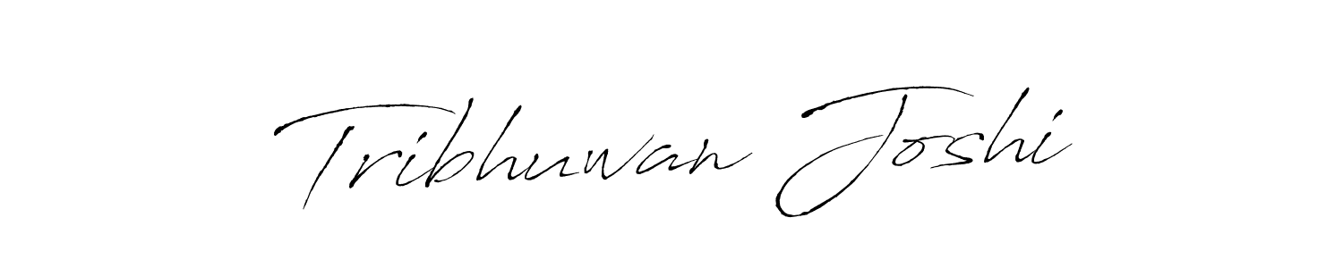 Design your own signature with our free online signature maker. With this signature software, you can create a handwritten (Antro_Vectra) signature for name Tribhuwan Joshi. Tribhuwan Joshi signature style 6 images and pictures png