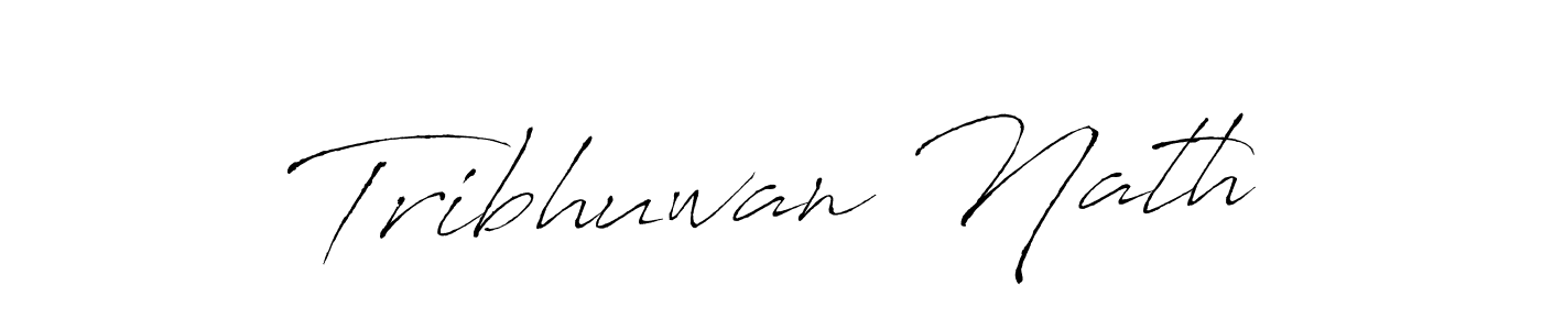 Create a beautiful signature design for name Tribhuwan Nath. With this signature (Antro_Vectra) fonts, you can make a handwritten signature for free. Tribhuwan Nath signature style 6 images and pictures png